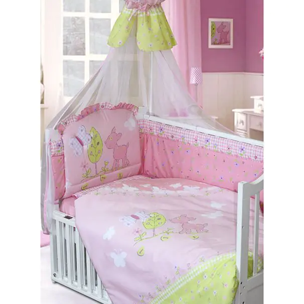 Комплект в кроватку Золотой Гусь Little Friend  7 предметов 65х125 см, Бежевый — главный ракурс