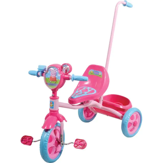 Детский трехколесный велосипед 1Toy 1Той Peppa с ручкой Т57572 — главный ракурс
