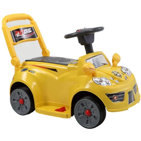 Электроминикар JiaJia B21 6V Yellow, 3-6 лет, с музыкой и дистанционным управлением, желтый — главный ракурс