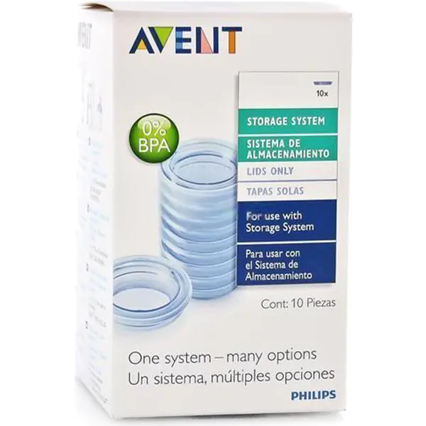 Крышки для контейнеров Philips Avent VIA SCF614/10 10 шт — фото 3