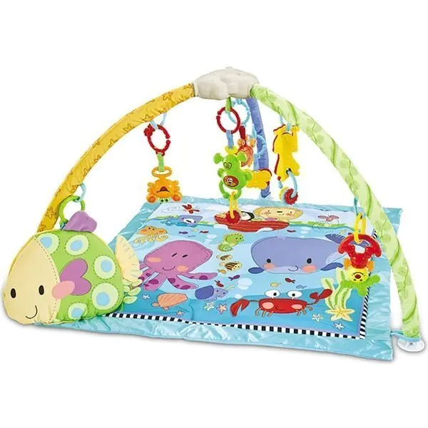 Игровой музыкальный развивающий коврик Fitch Baby Delux Musical Mobile Gym, Расцветка 8812 — главный ракурс