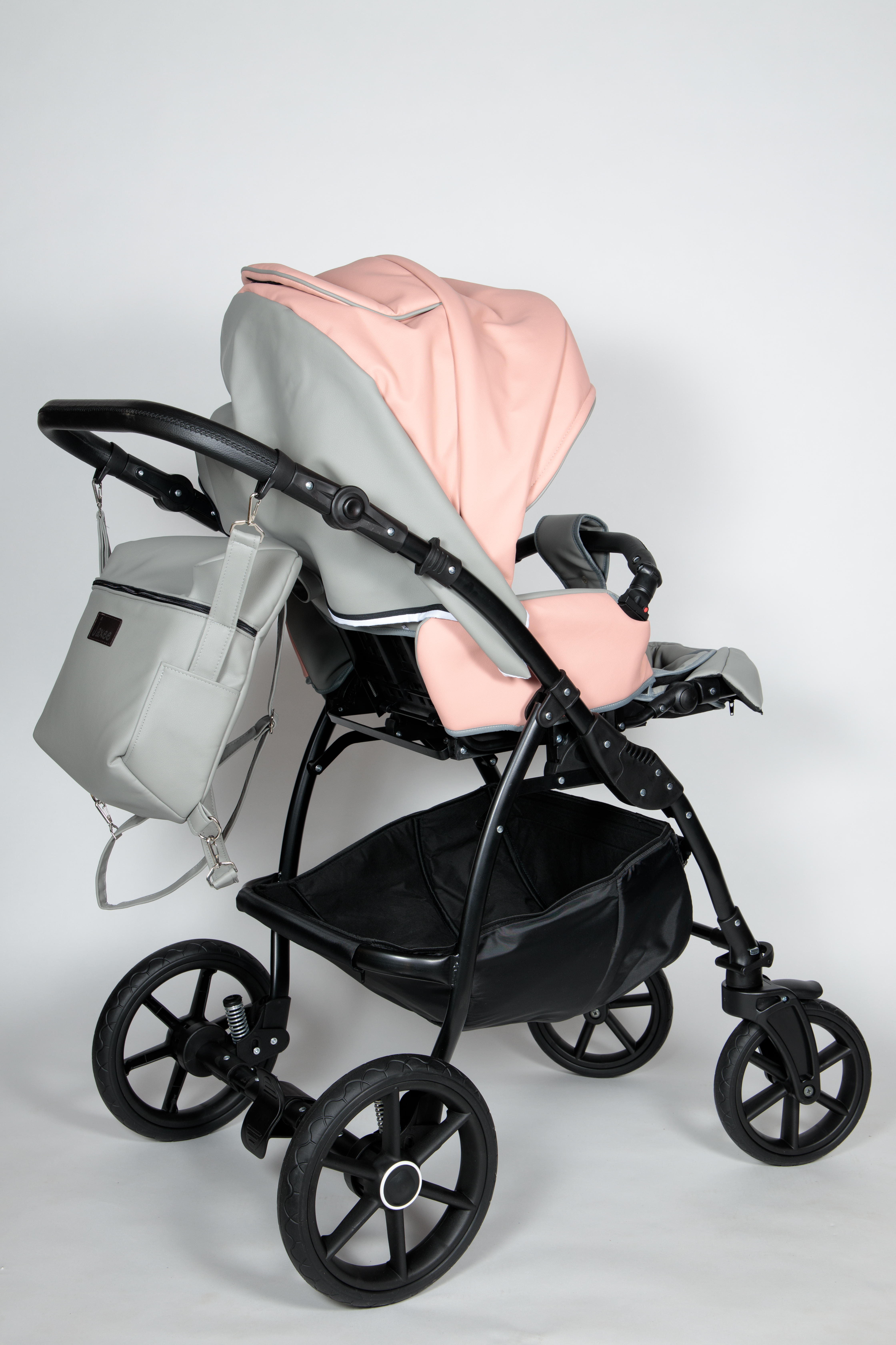 Детская коляска Jaxee Rosa 2 в 1, 100% эко кожа — фото 8