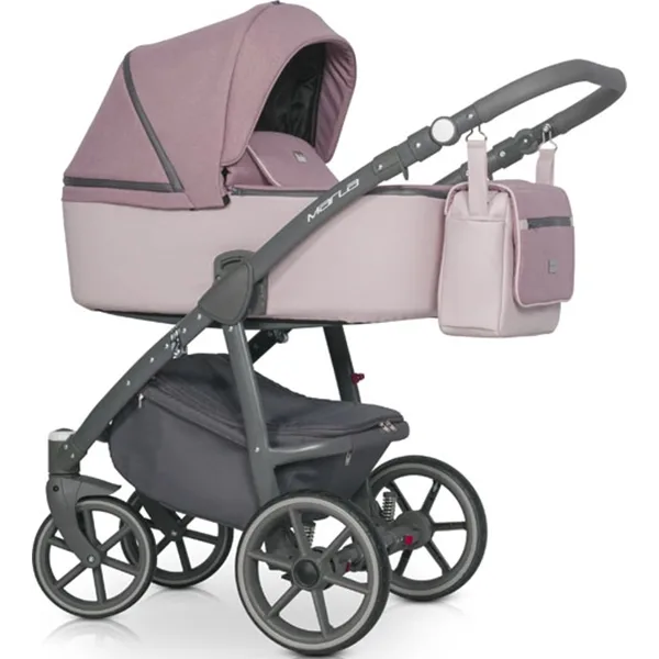 Детская коляска Riko Marla 2 в 1, 01 Розовый — главный ракурс