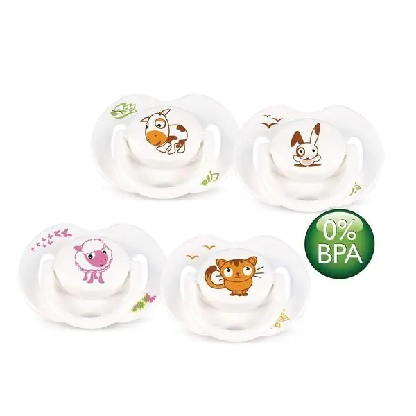 Силиконовaя пустышкa Philips Avent Животный Мир 0-6 мес., 86128, SCF172/20, 2 штуки — главный ракурс