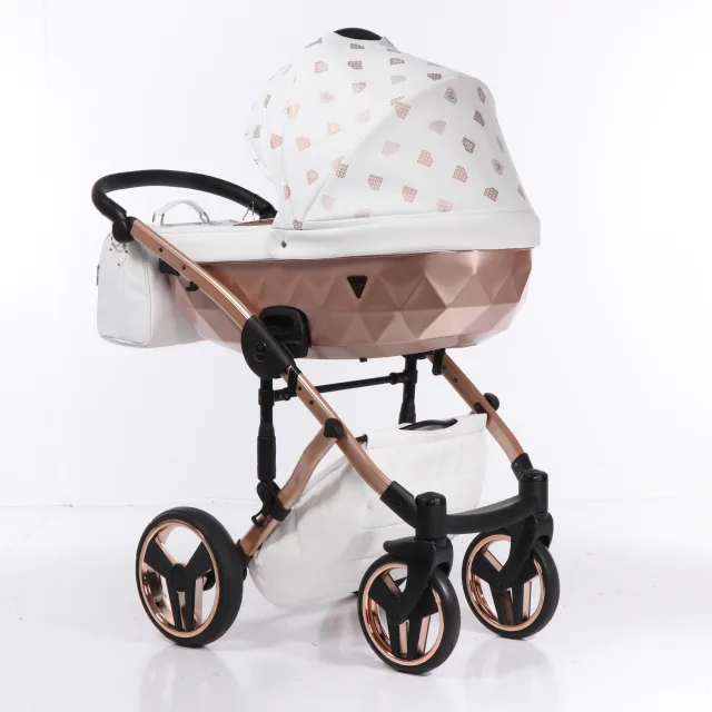 Детская коляска Junama Diamond Glow 2 в 1, эко кожа — фото 3