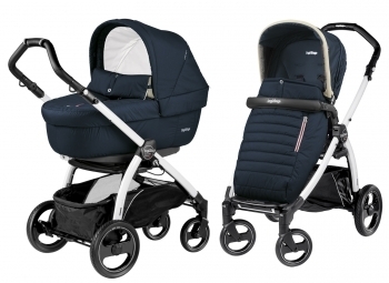 Детская коляска Peg-Perego Book Plus Completo 3 в 1, шасси White — фото 13