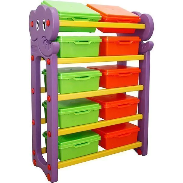Стеллаж для хранения игрушек Happy Box JM-809D с крышками — фото 1