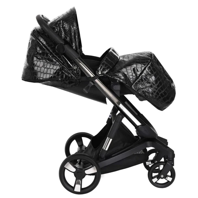 Детская коляска Ibebe I-Stop Leather Crocodile 2 в 1 — фото 7