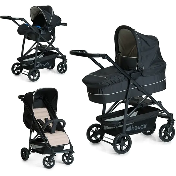 Детская коляска Hauck Rapid 4 Plus Trioset 3 в 1, caviar beige — главный ракурс