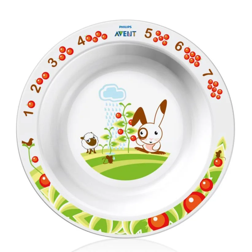 Глубокая тарелка Avent большая 12 м+ арт.SCF704/00 — главный ракурс