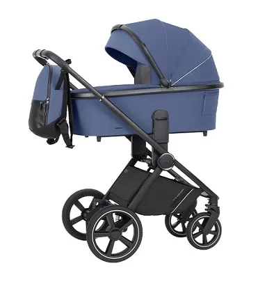 Детская коляска Carrello Ultimo CRL-6518 2 в 1 на черной раме, Arctic Blue — главный ракурс