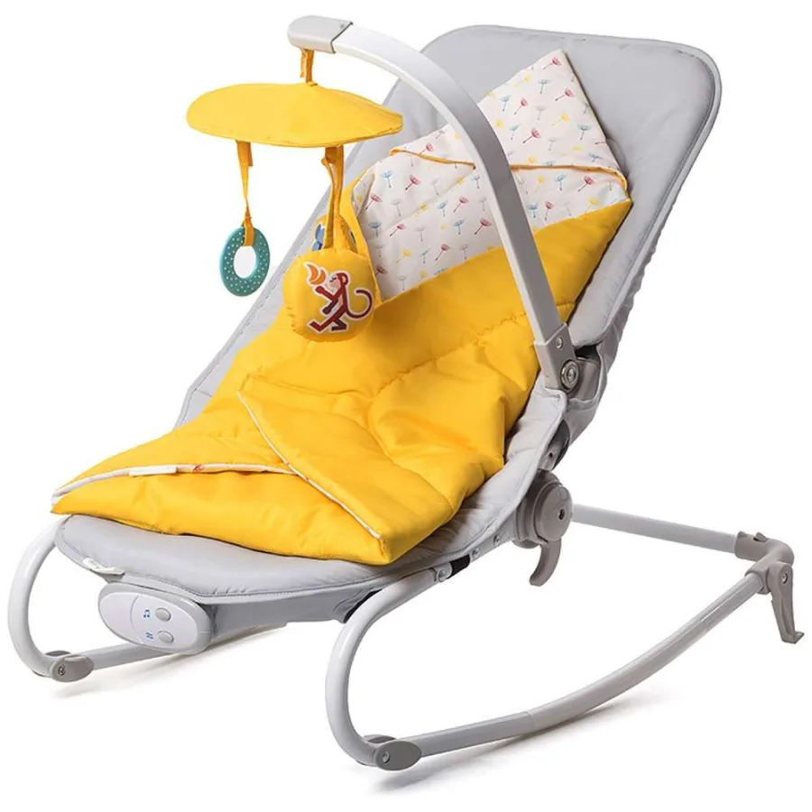Детский шезлонг Kinderkraft Felio, Light Blue — главный ракурс
