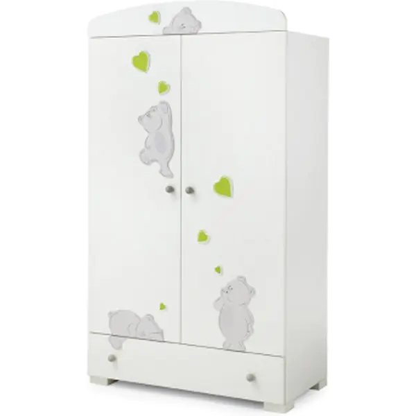 Шкаф Erbesi Cucu Colour, White-Green — главный ракурс