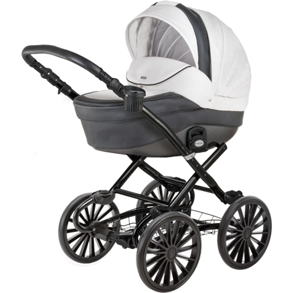 Детская коляска BeBe-Mobile Gulia Deluxe Carbon 2 в 1, эко-кожа — фото 1