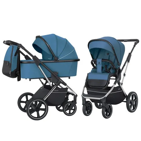 Детская коляска Carrello Aurora CRL-6505 2 в 1 Chrome, Ocean Blue — главный ракурс