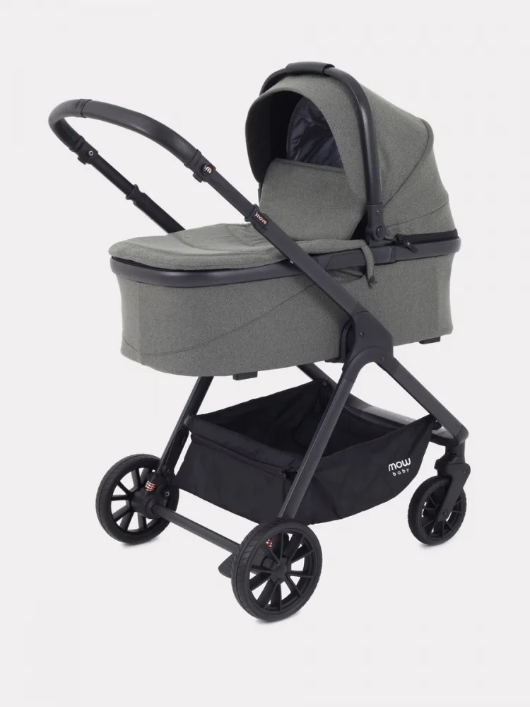 Детская коляска Mowbaby Move 2 в 1, Black — главный ракурс