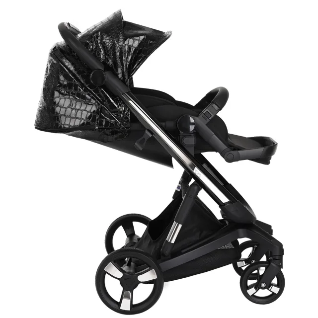 Детская коляска Ibebe I-Stop Leather Crocodile 2 в 1 — фото 6