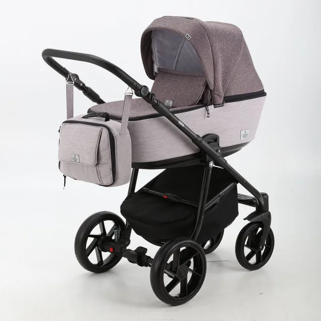 Детская коляска BeBe-Mobile Gusto 3 в 1, ткань+экокожа — фото 13