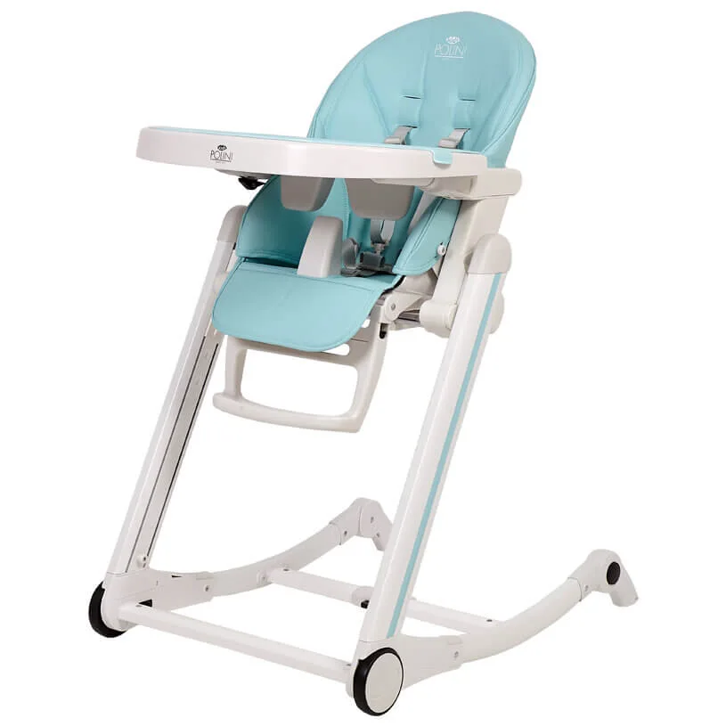Стульчик для кормления Polini Kids Mirum 590, Бирюзовый — главный ракурс