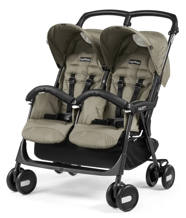 Детская прогулочная кoляcкa для двойни Peg-Perego Aria Shopper Twin Classico — фото 6