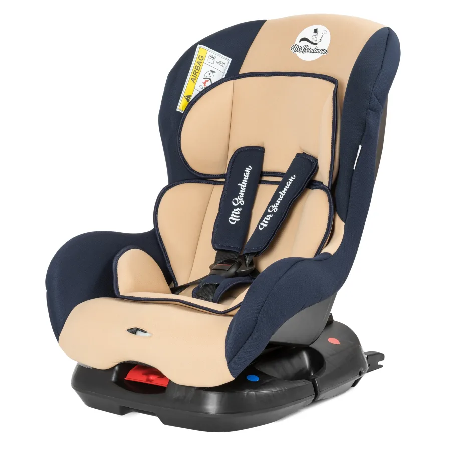 Автомобильное кресло Mr Sandman Young Isofix, серый-бежевый — главный ракурс