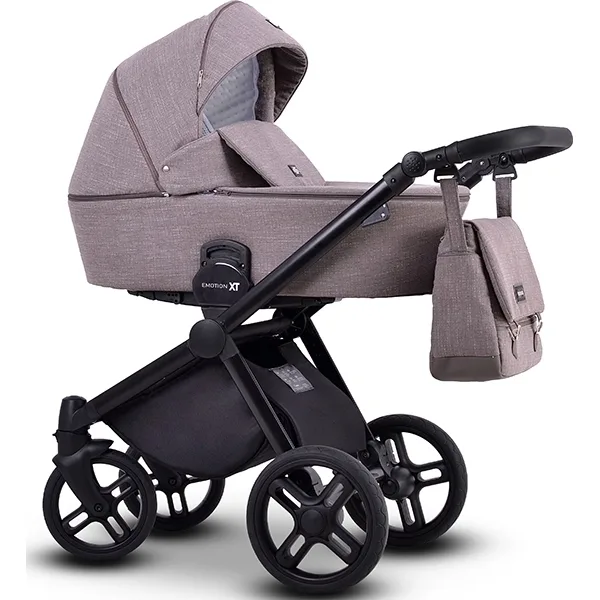 Детская коляска Lonex Emotion XT 3 в 1, 01 Dark Grey — главный ракурс
