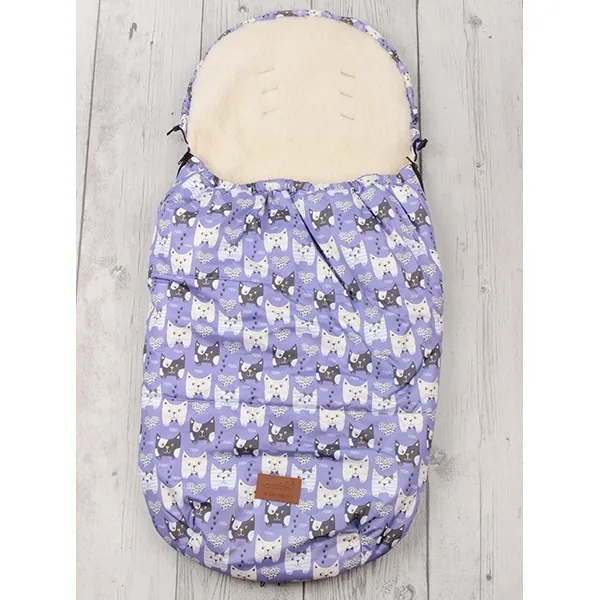 Универсальный меховой конверт AmaroBaby Little Traveller Собачки 145х45 см — фото 8