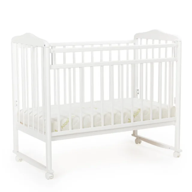 Детская кроватка Bebizaro Overall, колесо/качалка — фото 9