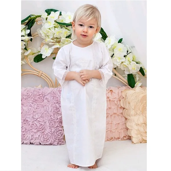 Крестильная рубашка для мальчика Makkaroni Kids Антон — фото 7