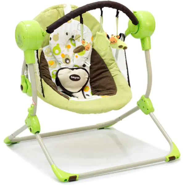 Детские электрокачели Baby Care Balancelle с пультом, Blue — главный ракурс