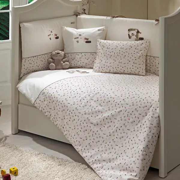 Сменный комплект белья Fiorellino My Bear в кроватку, 3 предмета, Вариант 1 — главный ракурс