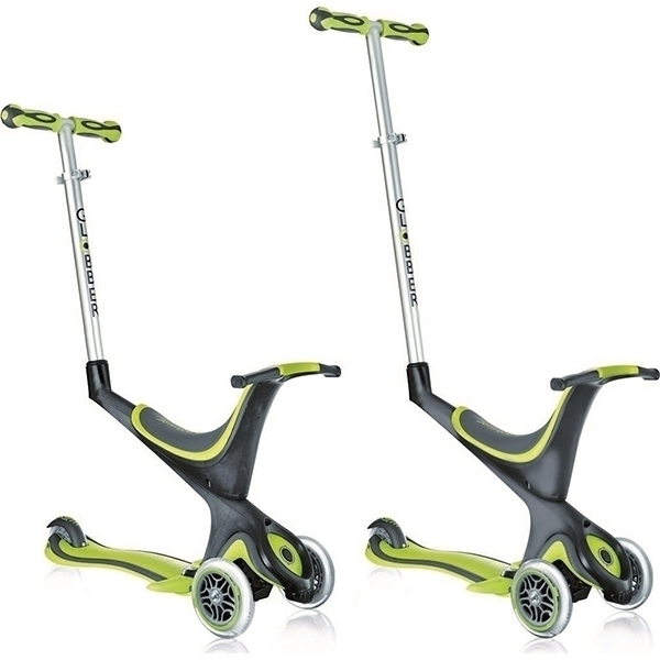 Трехколесный самокат Globber EVO 5 в 1 со светящимися колесами — фото 5