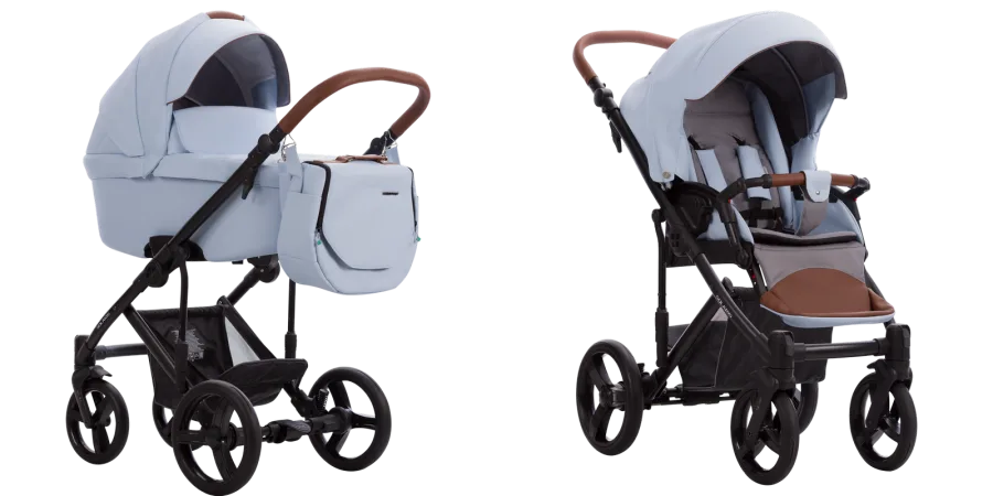 Детская коляска Bebetto Solaris Pro 2 в 1, 100% экокожа — главный ракурс