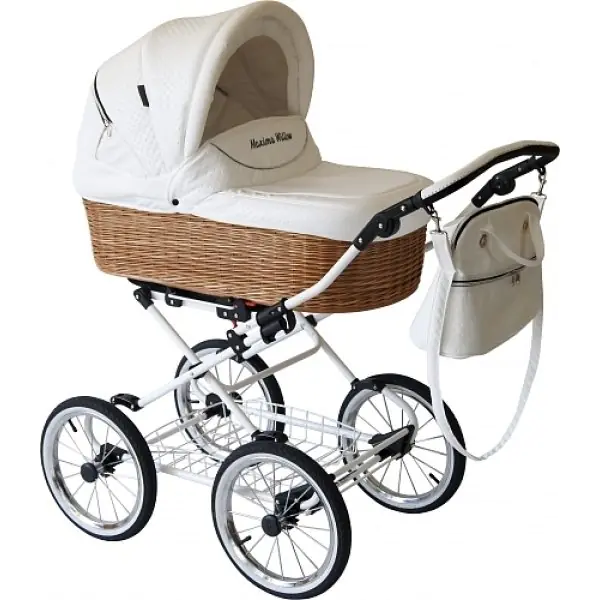 Детская коляска Maxima Willow 2 в 1, ткань/экокожа — главный ракурс