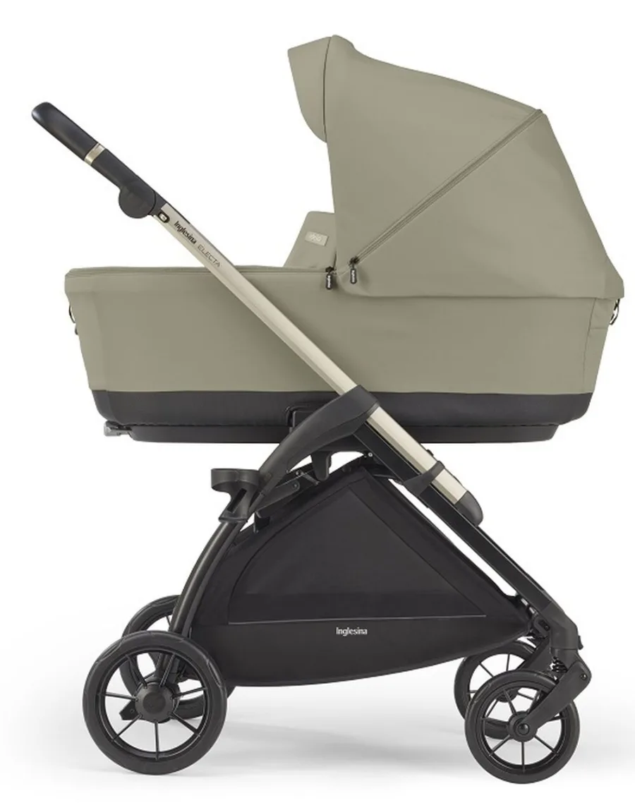 Детская коляска Inglesina Electa System Duo 2 в 1 на шасси Electa Iridium Black, AA52P0NLB + AE50P0002 NOLITA BEIGE — главный ракурс
