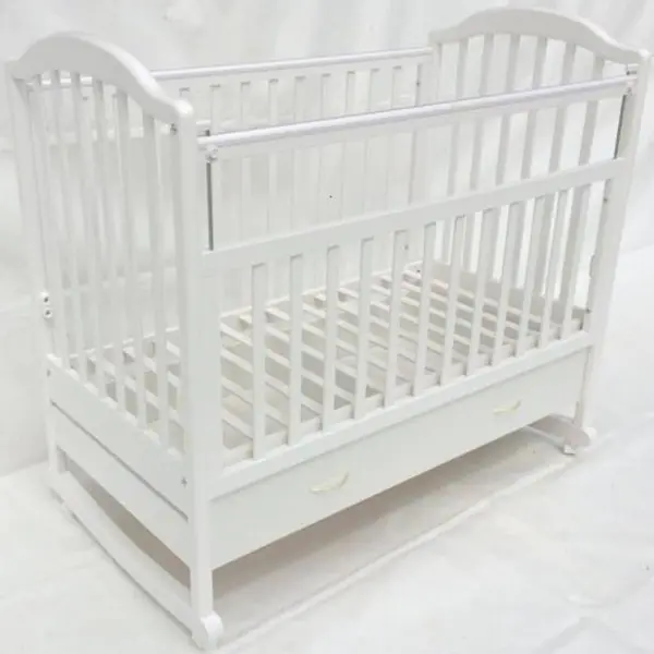Детская кроватка Baby Luce Лана 3.1 + колеса, полозья/ящик — главный ракурс