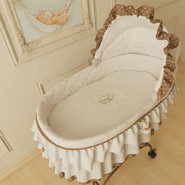 Комплект белья для колыбели Simplicity Makkaroni Kids Тедди 3 предмета — главный ракурс