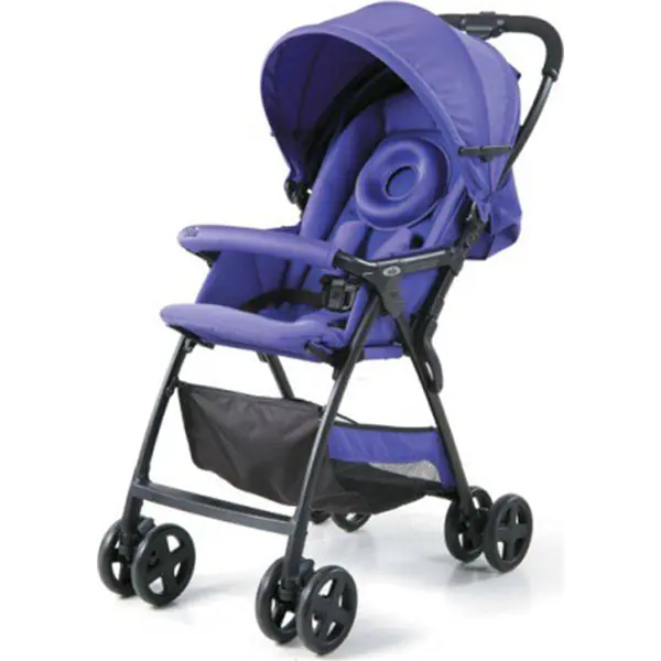 Детская прогулочная коляска Joie Aireskip Stroller, с рождения, Green Stripe — главный ракурс