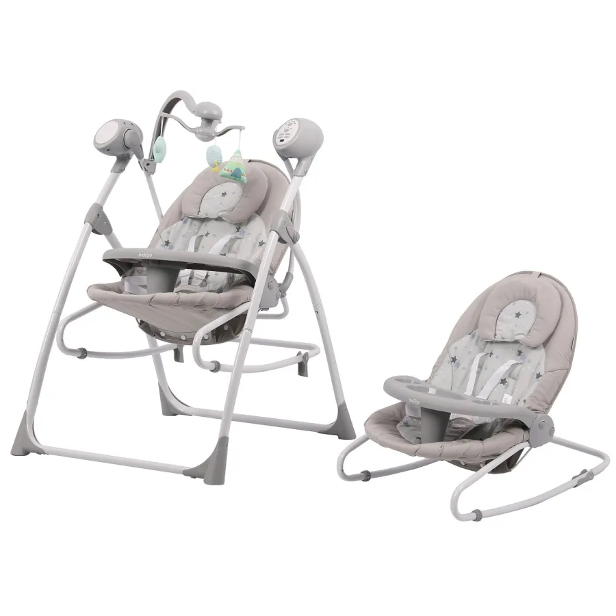 Электронные качели Indigo Misty 2 в 1, Бежевый — главный ракурс
