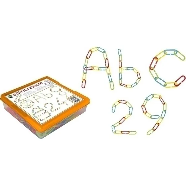 Конструктор Pilsan Educational Chain 256 деталей, 03-268, разноцветный — главный ракурс