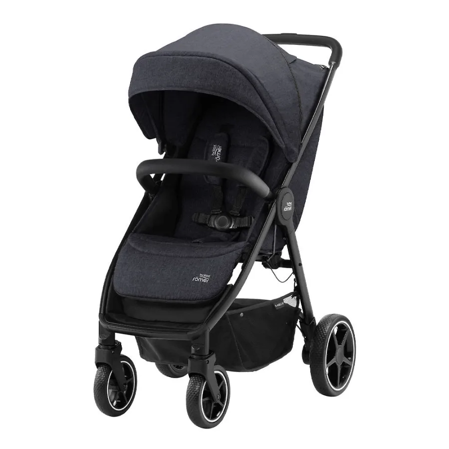 Детская прогулочная коляска Britax Romer B-Agile R, Black Shadow/Black — главный ракурс