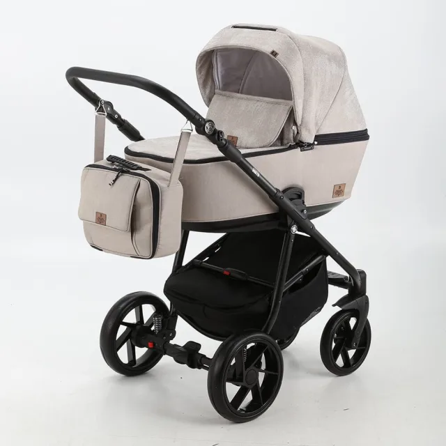 Детская коляска BeBe-Mobile Gusto 3 в 1, ткань+экокожа — фото 12