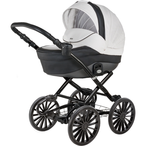 Детская коляска BeBe-Mobile Gulia Deluxe Carbon 2 в 1, эко-кожа — фото 4