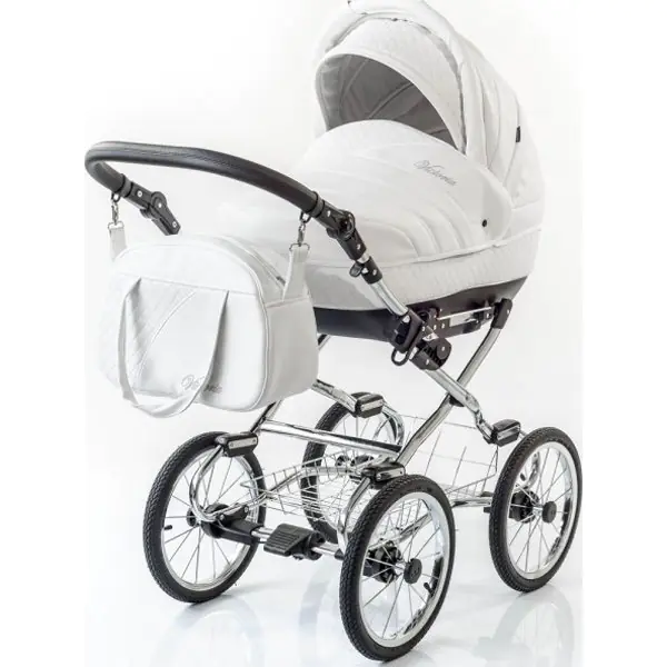 Детская коляска Esperanza Victoria Leatherette кожа 2 в 1 — главный ракурс