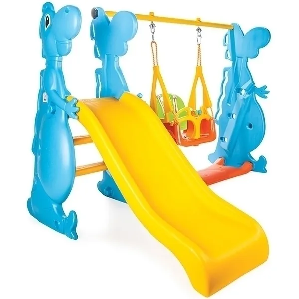 Игровой комплекс Pilsan Дино с горкой и качелями, 06-099