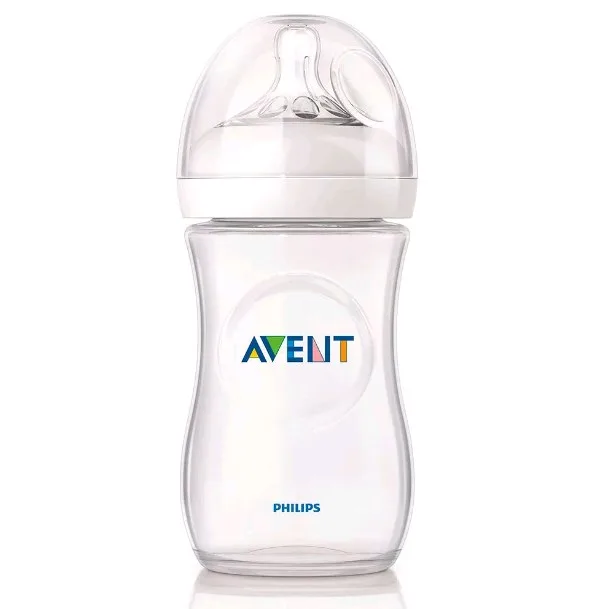 Бутылочка Avent Natural PP 260 мл, (сил. соска, медл. поток, 1 шт.,) арт. 86015 — главный ракурс