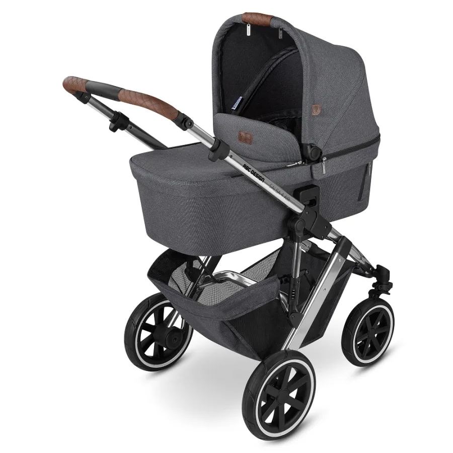 Детская коляска ABC-Design Salsa 4 Air 2023 2 в 1 на серебряной раме, Dolphin — главный ракурс