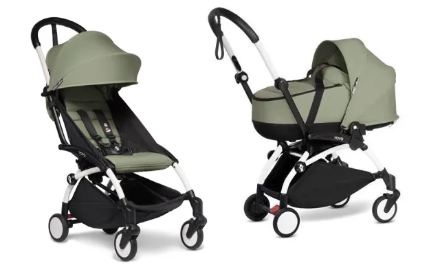 Детская коляска Babyzen Yoyo 2 Bassinet 2 в 1 на белой раме — фото 15