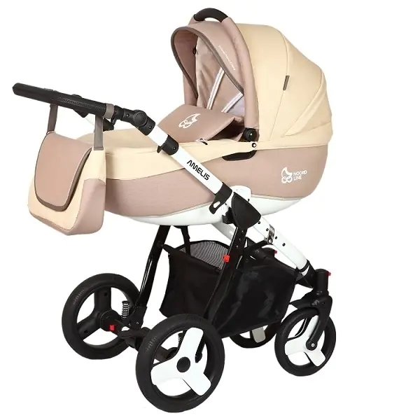 Детская коляска NoordLine Amelis 2 в 1, Бежевый — главный ракурс