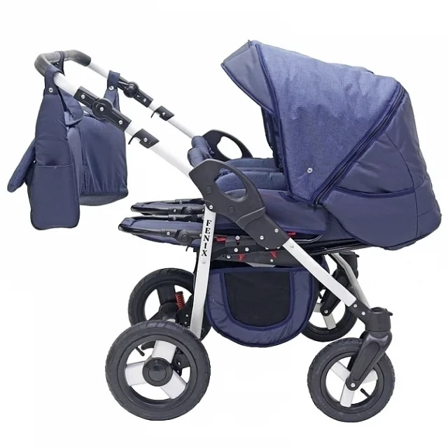 Детская коляска для двойни Teddy (BartPlast) Fenix Duo 2 в 1 — фото 2